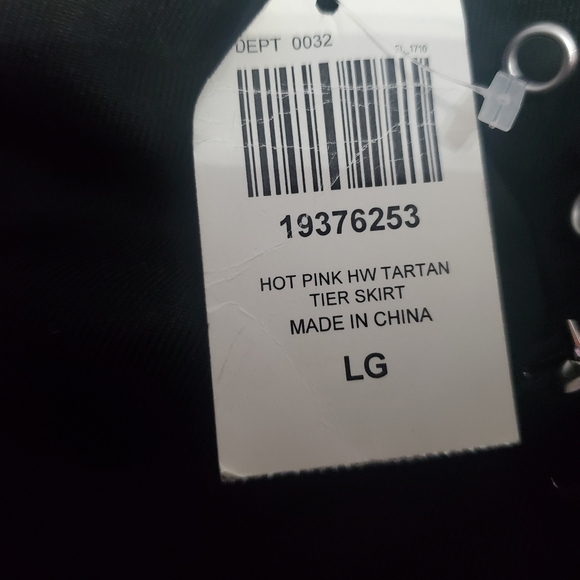 Hot Topic Pink and Black Plaid Mini Skirt - Picture 2 of 2